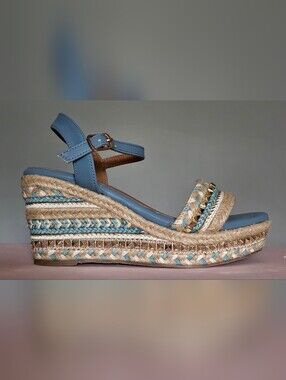 Patrizia Tisch Woven Wedge Sandals by Spring Step